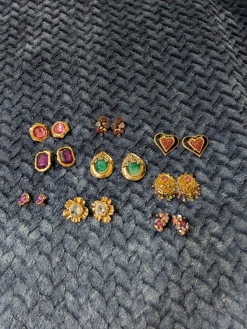 Vintage Clip On Earring Lot